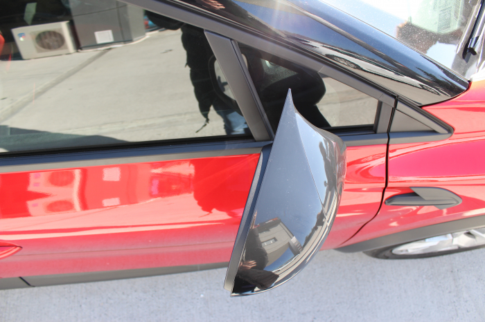 Capace oglinda tip BATMAN  RENAULT CAPTUR 2020-2022 negru lucios [2]