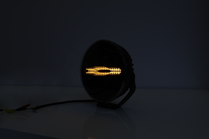 Proiector  LED auxiliar halogen Ø228mm 12-24V, 175W, 11000 lm, DRL portocaliu/alb si lumina de avertizare cu 4 moduri E-mark IP67/69K [15]