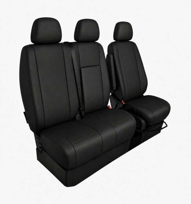 Set Huse din Piele Ecologica pentru Mercedes Sprinter W906 2006-2018 – Negru [3]