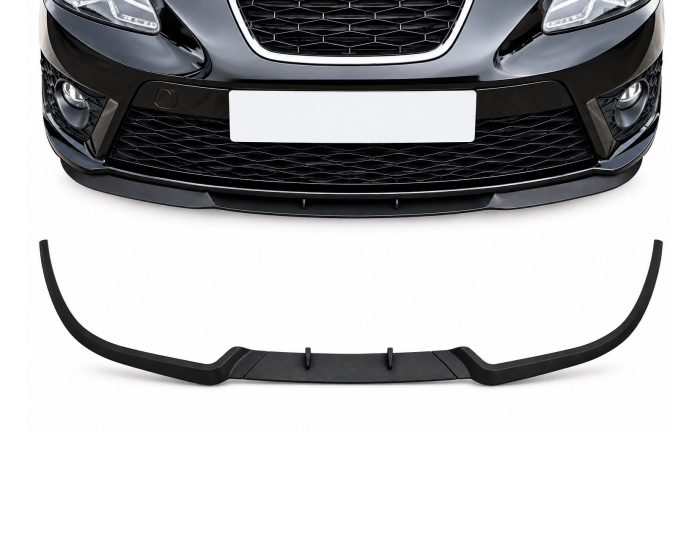 Prelungire Bara Fata Universala Cupra Lip, Spoiler Splitter Auto din 3 Piese, Plastic ABS, Negru [6]