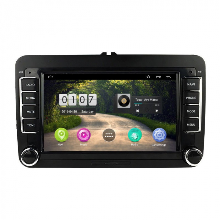 Navigatie  Android Skoda Octavia II 2004 - 2013, 1GB RAM, Radio GPS Dual Zone, Display HD 7" Touchscreen [2]