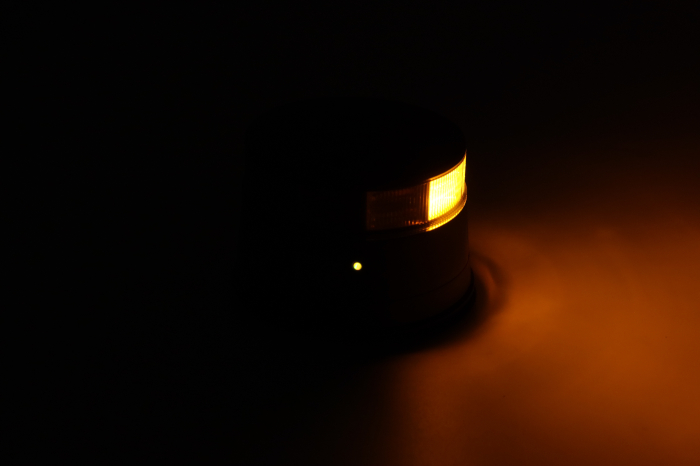 Girofar LED Stroboscopic Portocaliu Fumuriu, cu Baterie Li-Ion si Telecomanda, 36 LED, 19W, 12-24V, 7 Moduri, Magnetic cu Ventuza, E9, ECE R10, IP67 [11]