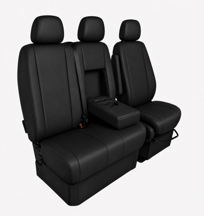 Set Huse din Piele Ecologica pentru Mercedes Sprinter W906 2006-2018 – Negru [4]