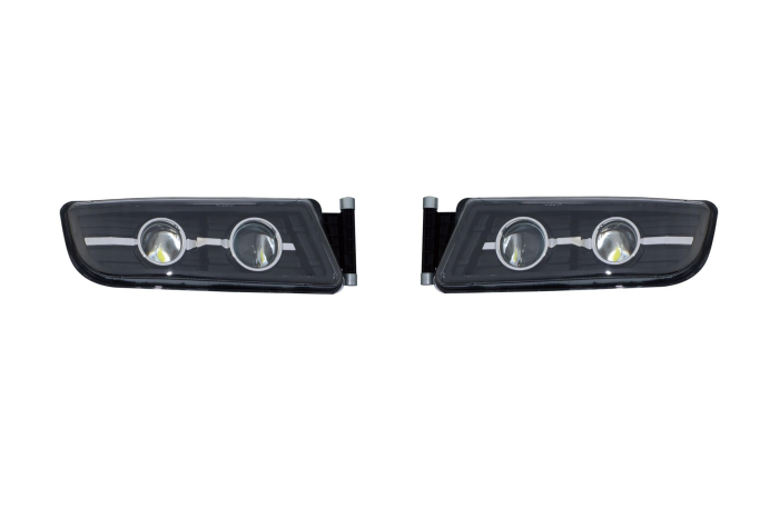 Proiectoare de ceață LED cu fază lungă pentru MAN TGX / TGS / TGL 24V - Lentile duble OEM 81251016521 / 81251016522 [2]