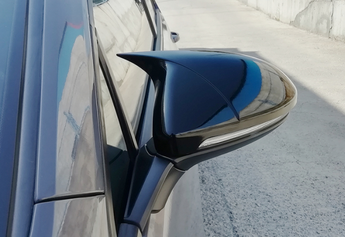 Capace oglinzi BATMAN compatibile Volkswagen Golf 7 (2012-2019) negru lucios [3]