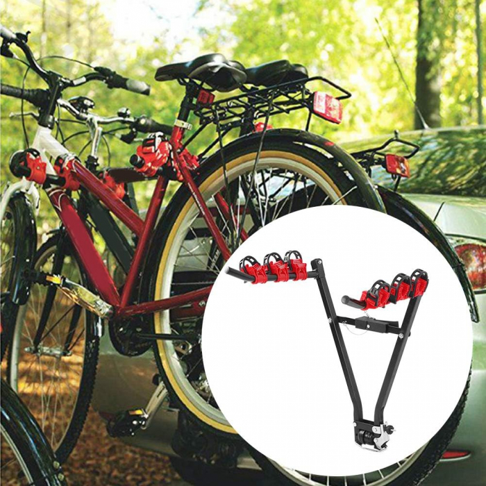 Suport universal pentru biciclete pentru bara de tractare pentru 3 biciclete de pana la 60 kg [12]