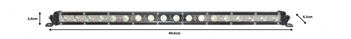 Lampa LED tip bara cu 18 leduri 9-60V 54W 6000K [5]