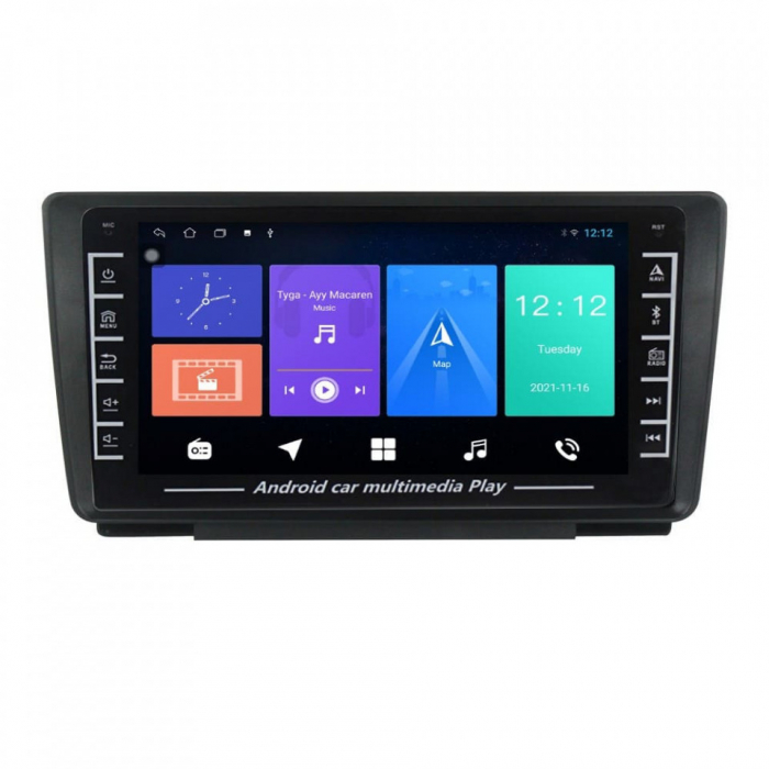 Navigatie  Skoda Octavia II 2004 - 2013, Android 1GB RAM, Radio GPS Dual Zone, Display HD IPS 8" Touchscreen [2]