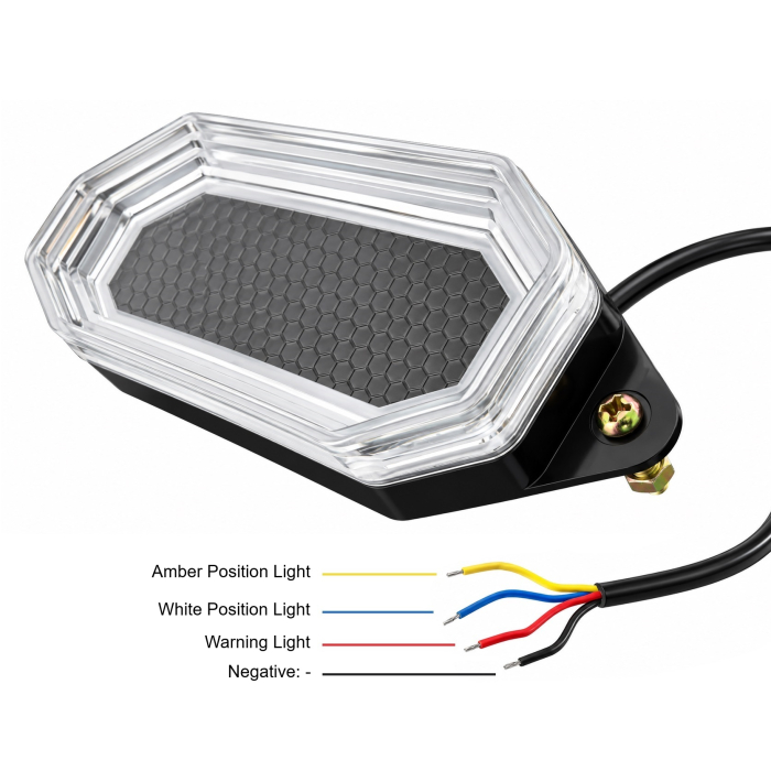 Set Lampi LED Gabarit si Avertizare, Alb/Galben, Pornire Dinamica, 12V/24V [5]
