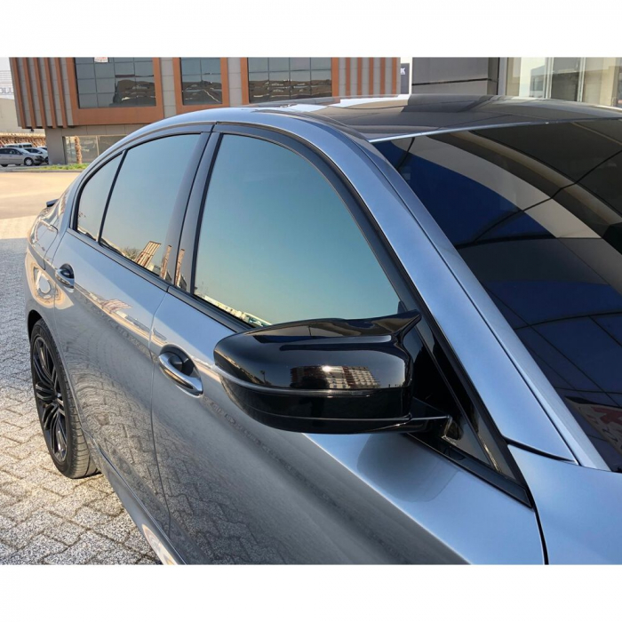 Capace oglinda tip BATMAN  BMW Seria 5 G30 (2017-2020) Piano Black [3]
