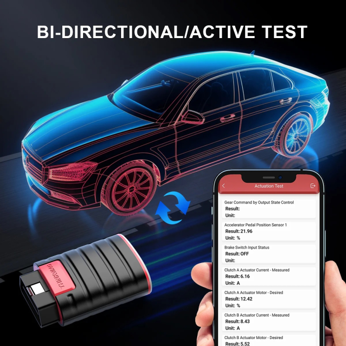 Tester Diagnoza Auto Profesional ThinkDiag ThinkCar, Bluetooth OBD2, 15 Functii Service, Codare ECU, Licenta Gratuita 1 An + OBD Cablu 36 cm [8]