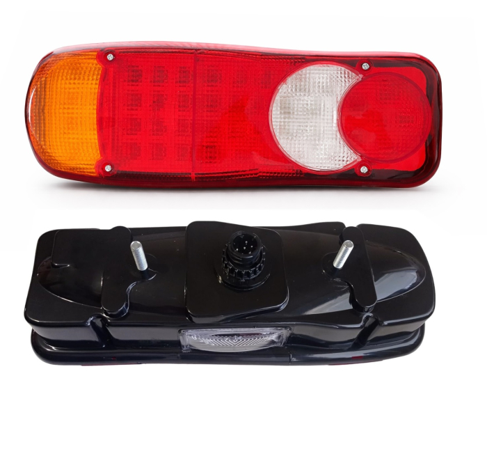 Set lampi stop LED 24V stanga + dreapta – cu mufa 7 pini, stop, pozitie, semnalizare, marsarie [10]