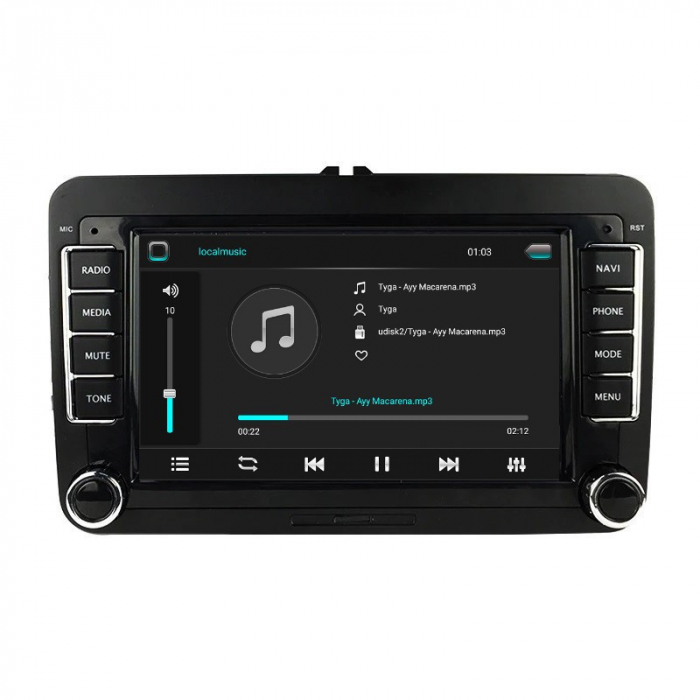 Navigatie  Android Skoda Octavia II 2004 - 2013, 1GB RAM, Radio GPS Dual Zone, Display HD 7" Touchscreen [7]