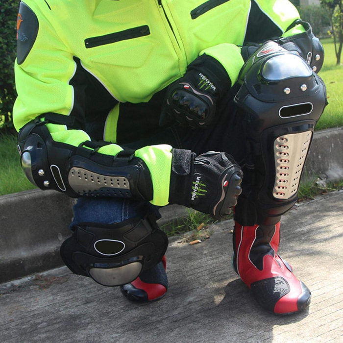 Set 4  Genunchiere și cotiere de protecție întărite pentru motocicletă [9]