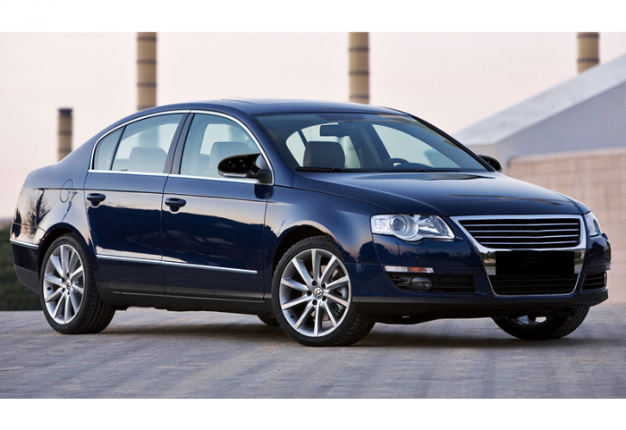 Capace oglinzi tip BATMAN  Volkswagen Passat B6 (2005 - 2010)  negru lucios [2]
