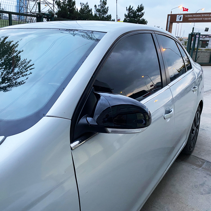 Capace oglinzi tip BATMAN  Volkswagen Jetta (2005-2010) negru lucios [3]