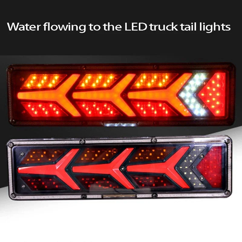 Set lampi spate efect neon 46cm x 12,5cm 24V semnalizare dinamica [4]