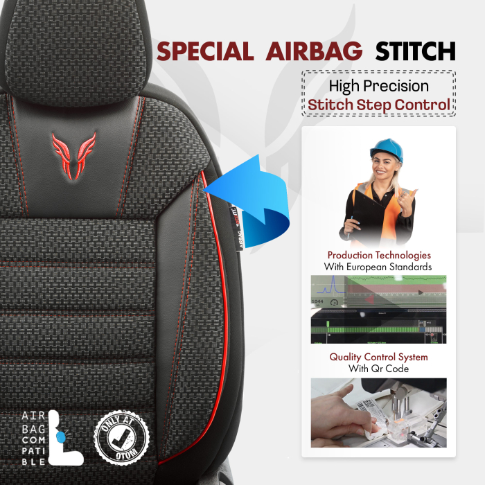 Set huse scaune premium piele si textil [6]