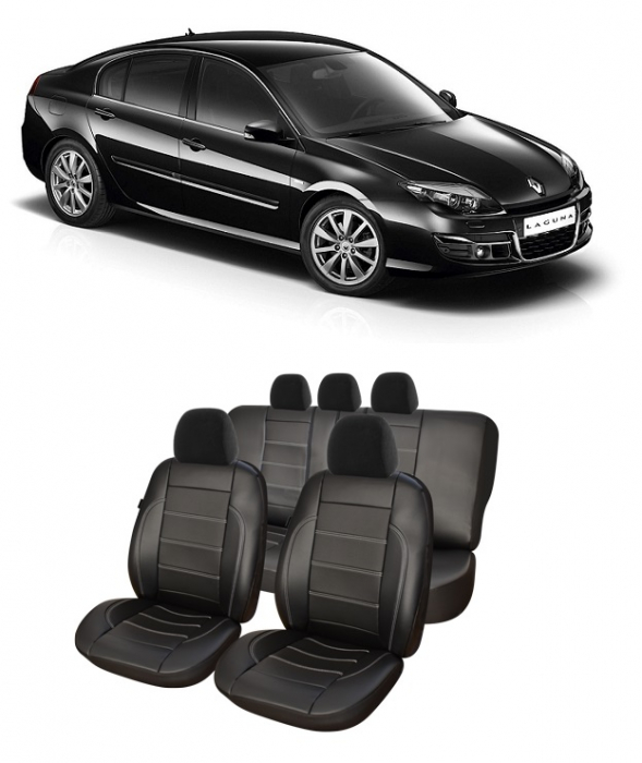 Huse scaune auto RENAULT LAGUNA (2010-2016)  Piele Ecologica [1]