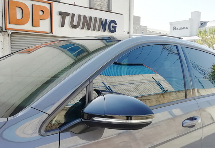 Capace oglinzi BATMAN compatibile Volkswagen Golf 7 (2012-2019) negru lucios [2]