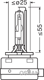 Bec xenon 85V D1S XENARC Cool Blue INTENSE NextGen OSRAM [3]