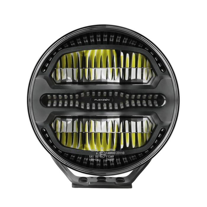 Proiector  LED auxiliar halogen Ø228mm 12-24V, 175W, 11000 lm, DRL portocaliu/alb si lumina de avertizare cu 4 moduri E-mark IP67/69K [3]