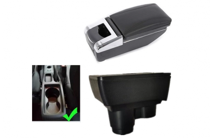 Cotiera auto piele ecologica  Dacia Duster 2 II 2017–2024- Negru [4]