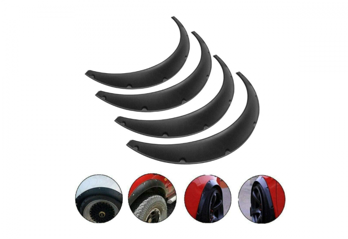 Set protectie aripi universale overfender negru (88,5 cm (L) x 34,6 cm (H) x 11,5 cm (l)) [4]