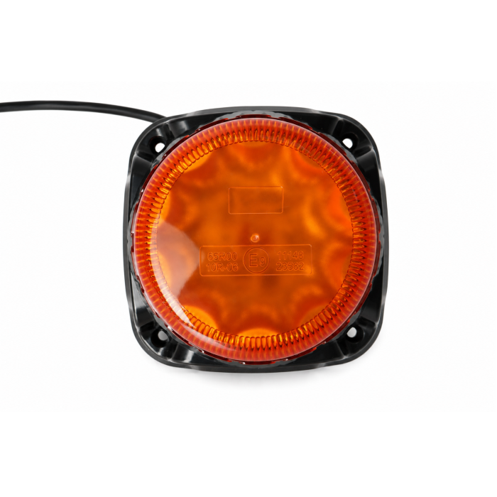 Girofar LED Stroboscopic cu Alarma Sonora 97 dB, Lumina Portocalie, 14.5W, 9 Moduri, E-Mark E9, ECE R65, IP67, 12-24V [3]