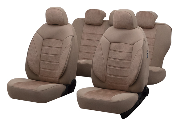 Set huse scaune SKODA OCTAVIA II 2004-2010 Bej [2]