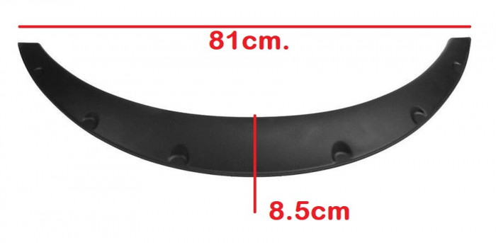 Set protectie aripa universal OVERFENDER CARBON  81 x 8.5cm [2]