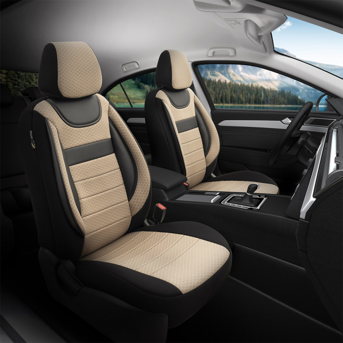 Set huse scaune piele si material textil Kia Sportage 2010-2015 (BANCHETA FRACTIONATA) [3]