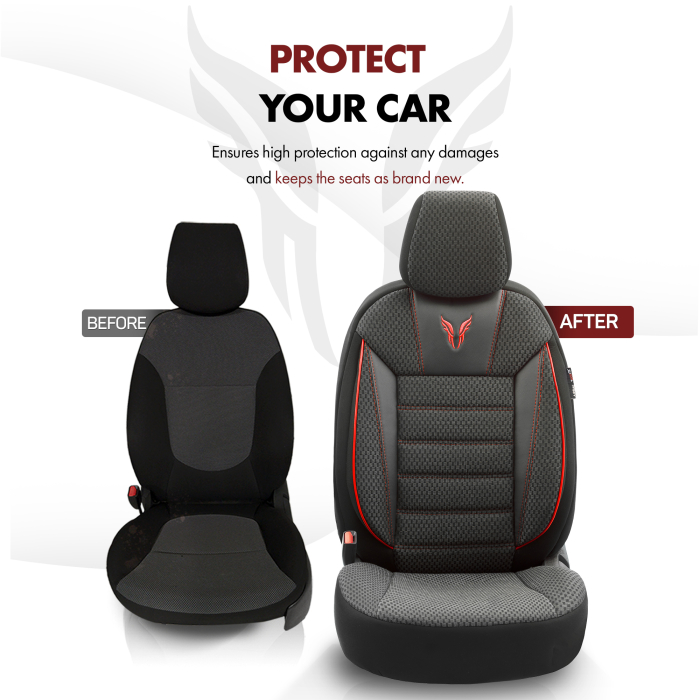 Set huse scaune premium piele si textil [9]