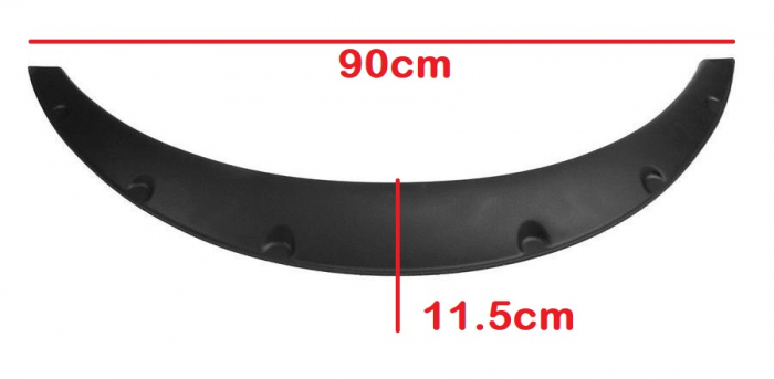 Set protectie aripa universal OVERFENDER CARBON  90cm [2]
