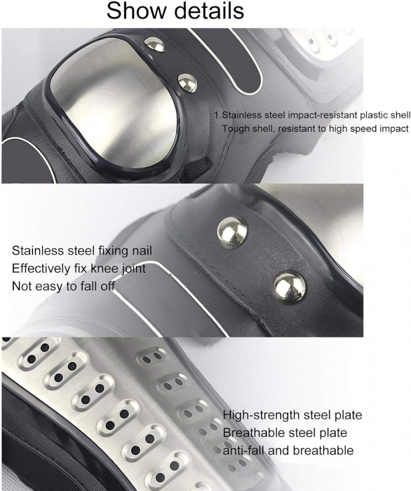 Set 4  Genunchiere și cotiere de protecție întărite pentru motocicletă [7]