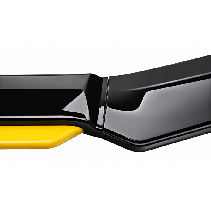 Prelungire Bara Fata Universala, Lip Spoiler Splitter Auto din 4 Piese, Plastic ABS, Negru cu Galben, 180 cm [6]