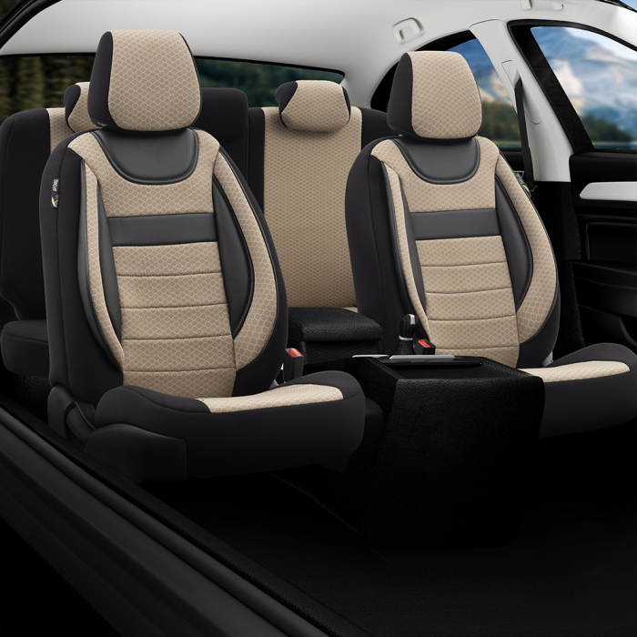 Set huse scaune piele si material textil Kia Sportage 2010-2015 (BANCHETA FRACTIONATA) [4]