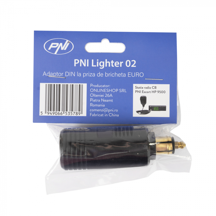 Adaptor DIN la priza de bricheta EURO PNI Lighter 02, 12V/24V, max. 16A [7]