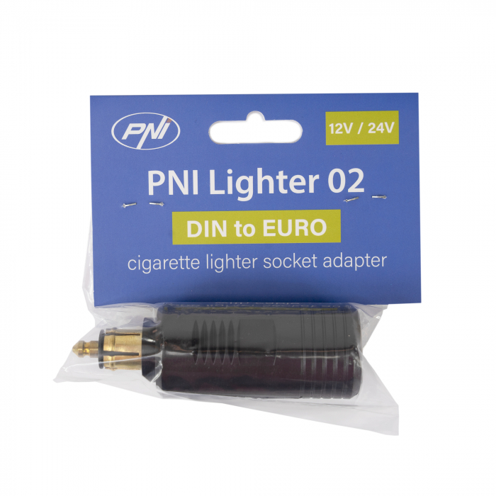 Adaptor DIN la priza de bricheta EURO PNI Lighter 02, 12V/24V, max. 16A [1]