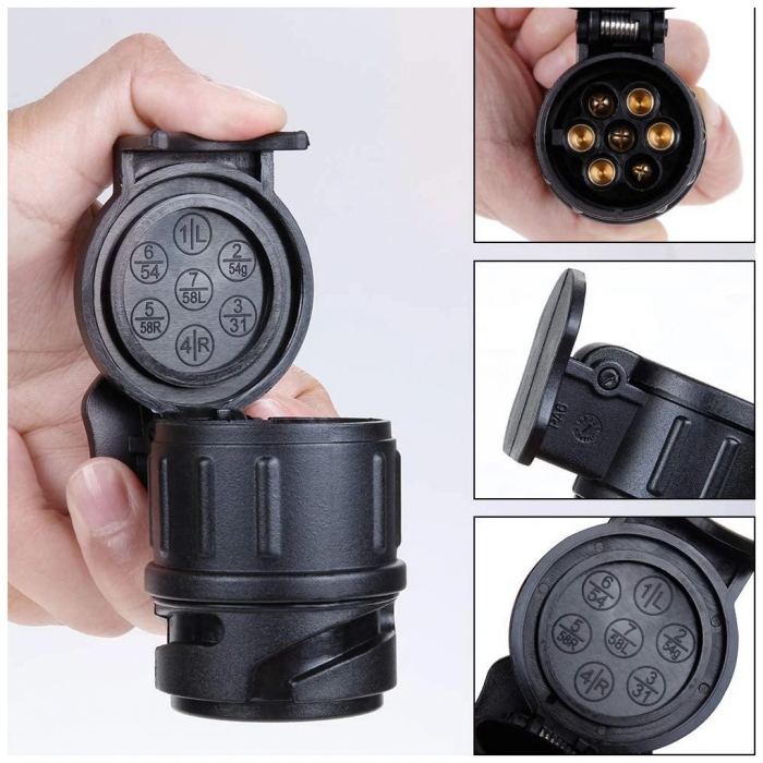 Adaptor pentru mufă de remorcă de la 13 pini la 7 pini 12V [5]