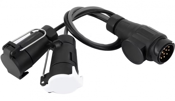 Adaptorul de priză pentru cârlig de remorcare de la 13 la 7 pini, 12V [3]