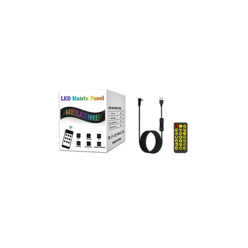 Afisaj LED programabil Eyes Devil, control Bluetooth si telecomanda, USB 5V, 102x348mm [4]