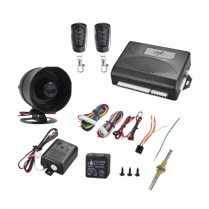 Alarma auto PNI OV288 cu 2 telecomenzi si modul inchidere centralizata [1]