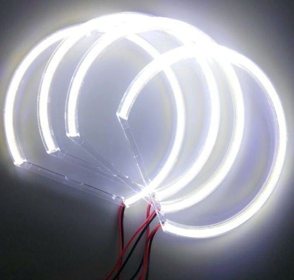 Angel Eyes COB compatibil BMW seria 3 E46 cu lupa, E36, E38, E39 [3]