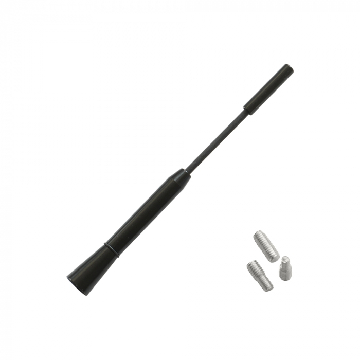 Antena Auto Exterior Neagra 15.8 Cm Cu 3 Adaptoare (4-5-6Mm) [2]