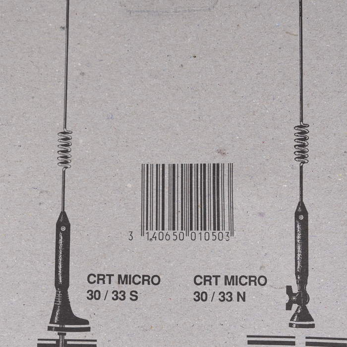 Antena CB CRT MICRO 30/33N 2BR, 26-28MHz, lungime 380 mm [4]