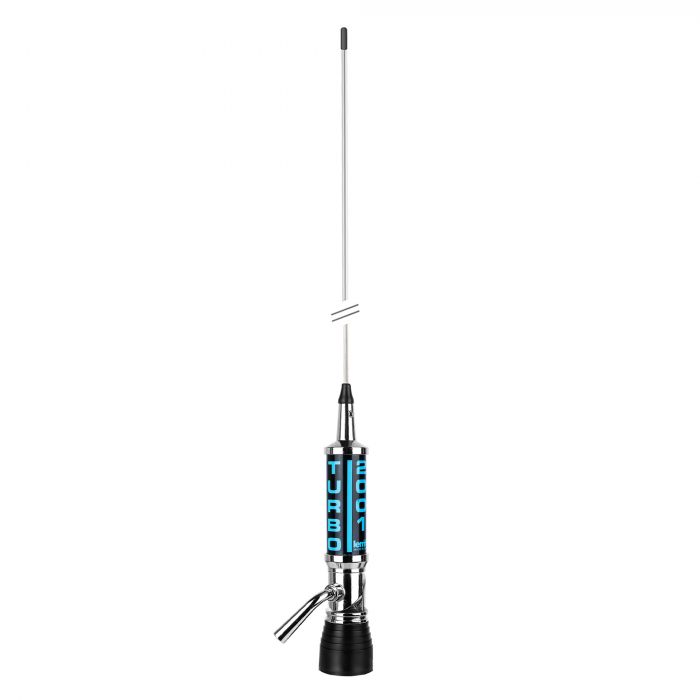 Antena CB LEMM Turbo 2001 CENTROTETTO AT2001PL fara cablu, lungime 200 cm, castig 6.5dB, 26-28.5MHz, 2000W, montura PL259, fabricat in Italia [2]