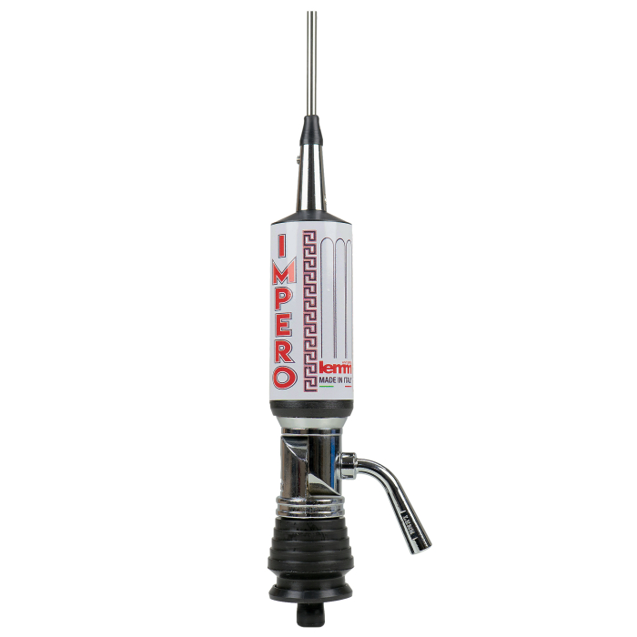 Antena CB LEMM TURBO IMPERO, Silver, lungime 200 cm, castig 7dB, 26.5-28Mhz, 2500W, cablu RG58 4m, fabricata in Italia [4]