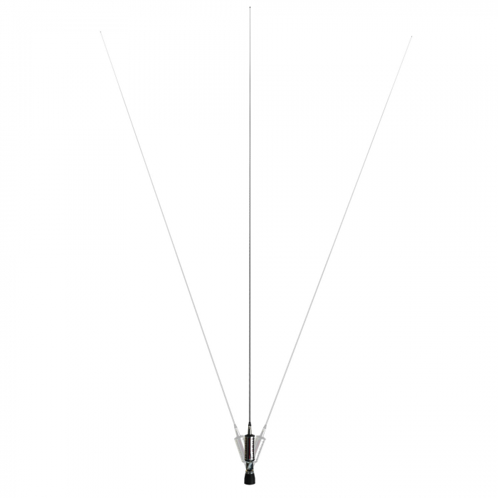 Antena CB LEMM TURBOSTAR SILVER AT-3001-S, 200 cm, cu cablu RG58 4 m si mufa PL259-GR, 26,5 - 28 MHz, rabatabila, fabricata in Italia [6]