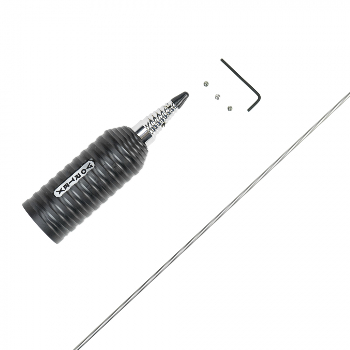 Antena CB LEMM Vortex 3000 PL, 200 cm, 26.2-27.8Mhz, 2500W, fara cablu, fabricata in Italia [5]